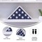 Flash Furniture White Display Case for 9.5 x 5 Veteran Flag HFMHD-GDIS-CRE8-354315-GG - alternate 2